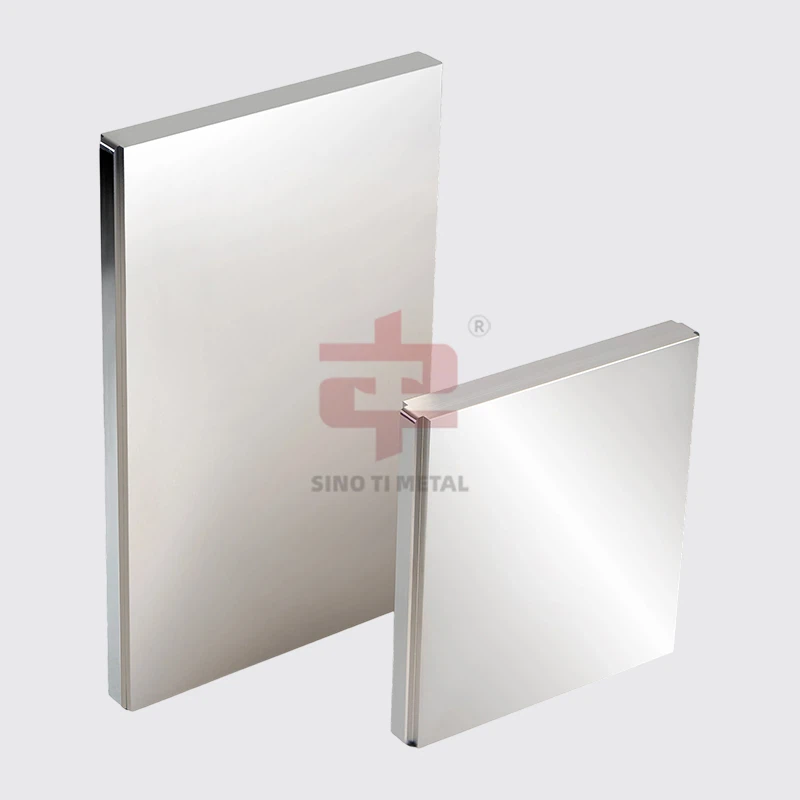 純粋なチタンスクエアプレート